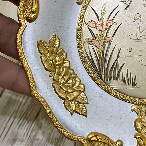 Vintage Chokin Art Japan 5” Musical Plate plays Memory - Picture 12 of 14